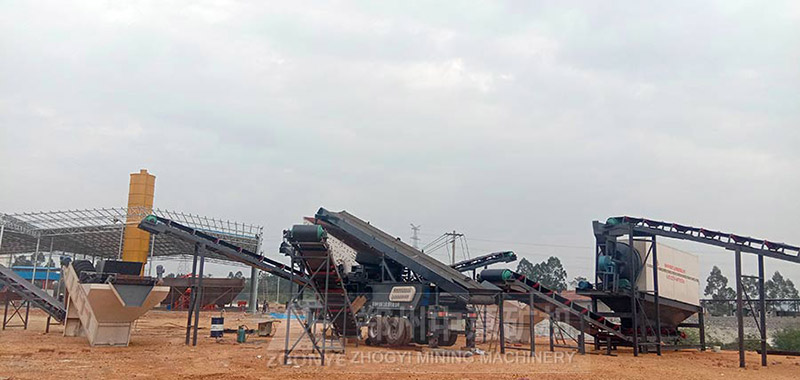 移動破碎機在江蘇使用現場 移動破碎機在江蘇使用現場