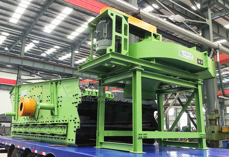 棒條弛張篩+立式負壓風選機.jpg 棒條弛張篩+立式負壓風選機